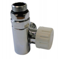 Термостатичний Клапан Schlosser Combi Plus осьовий лівий GZ 1/2 x 16x2 mm PEX хром 604900011