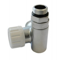 Термостатичний Клапан Schlosser Combi Plus осьовий правий GZ 1/2 x 16x2 mm PEX сатин 604900014