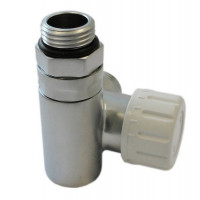 Термостатический Клапан Schlosser Combi Plusосевой левый GZ 1/2 x 15 mm Cu сатин 604900016