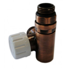 Термостатический Клапан Schlosser Combi Plusосевой правый GZ 1/2 x 15 mm Cu античная медь 604900025