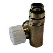 Термостатический Клапан Schlosser Combi Plusосевой правый GZ 1/2 x 15 mm Cu античная латунь 604900031