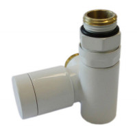 Клапан с ручным регулированием Schlosser Combi Plusосевой правый GZ 1/2 x 15 mm Cu белый 604900051