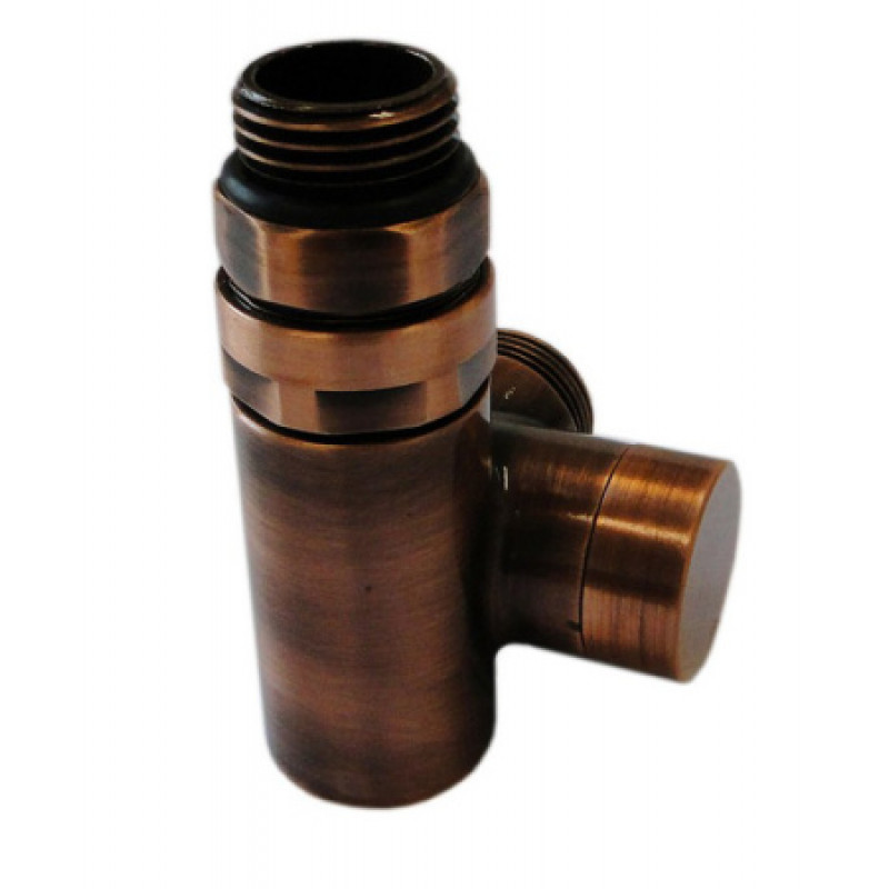 Клапан зворотного потоку Schlosser Combi Plus осьовий лівий GZ 1/2 x 15 mm Cu антична мідь 605000028