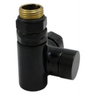 Клапан зворотного потоку Schlosser Combi Plus осьовий лівий GZ 1/2 x 15 mm Cu чорний (RAL9005) 605000040