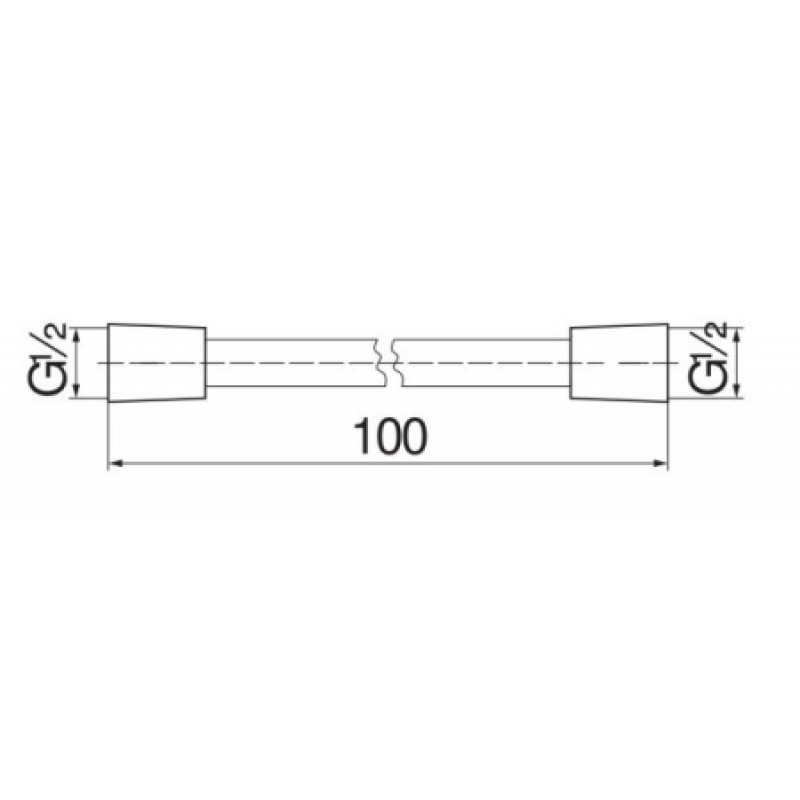 Душевой шланг Nobili 1000 мм AD135/58CR