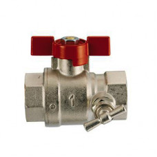 Кран шаровый IVR 1/2" ВВ со спускником