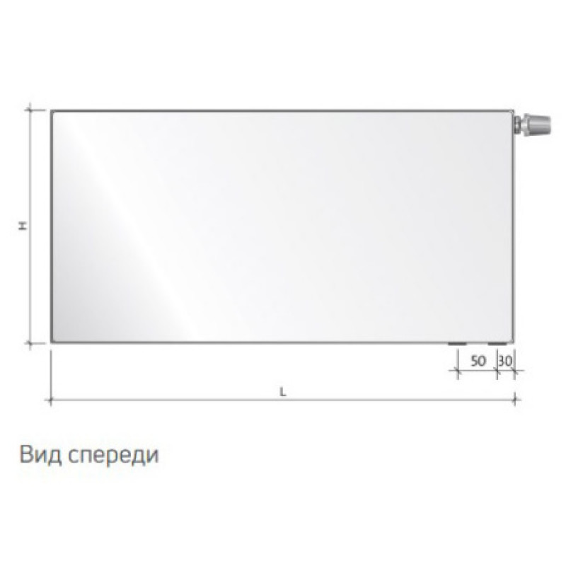 Сталевий радіатор Purmo Plan Ventil Compact 21 тип 900х600 мм