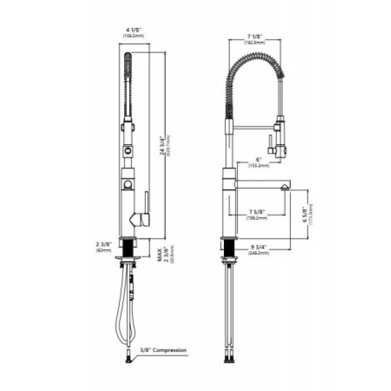 Змішувач для кухні Kraus Artec Pro KPF-1603CH