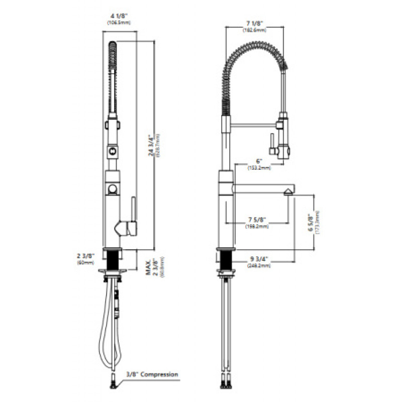Смеситель для кухни Kraus Artec Pro KPF-1603SFSMB