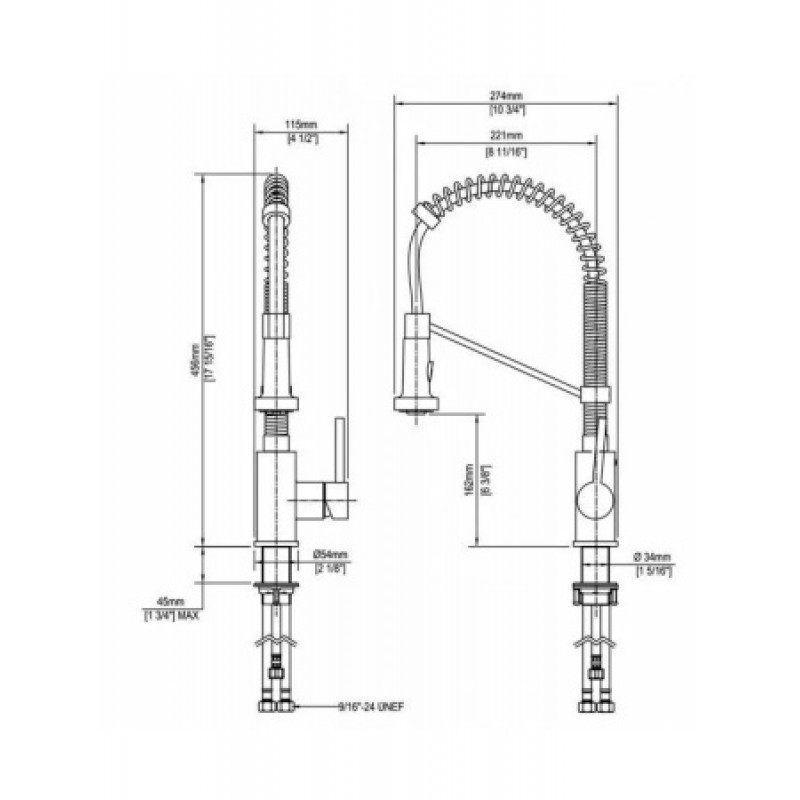 Смеситель для кухни Kraus Bolden KPF-1610SFSCH
