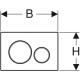 Клавиша смыва Geberit Sigma 20 115.882.11.1