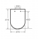 Крышка для унитаза ROCA Inspira Round Soft Close Supralit black matt A80152C64B