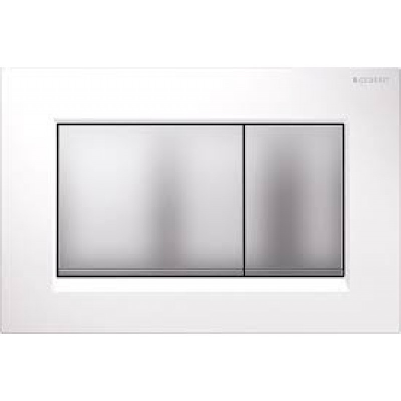 Клавиша смыва Geberit Sigma 30 белый/хром матовый 115.883.KL.1