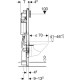 Инсталляция для унитаза с местами крепления поручней для ЛОФМ Geberit Duofix Sigma111.375.00.5
