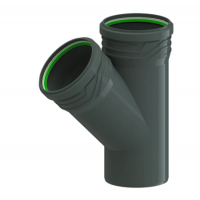 Трійник редукційний ASG 110 - 75 мм 45° 6543124