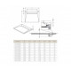 Душевая плита RADAWAY 990х890 5DLA1009A