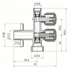 Сантехнический кран угловой Valvex EKO DUO 1/2х3/8х3/4