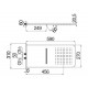 Верхний душ Nobili 590x270 мм AD139/130CR