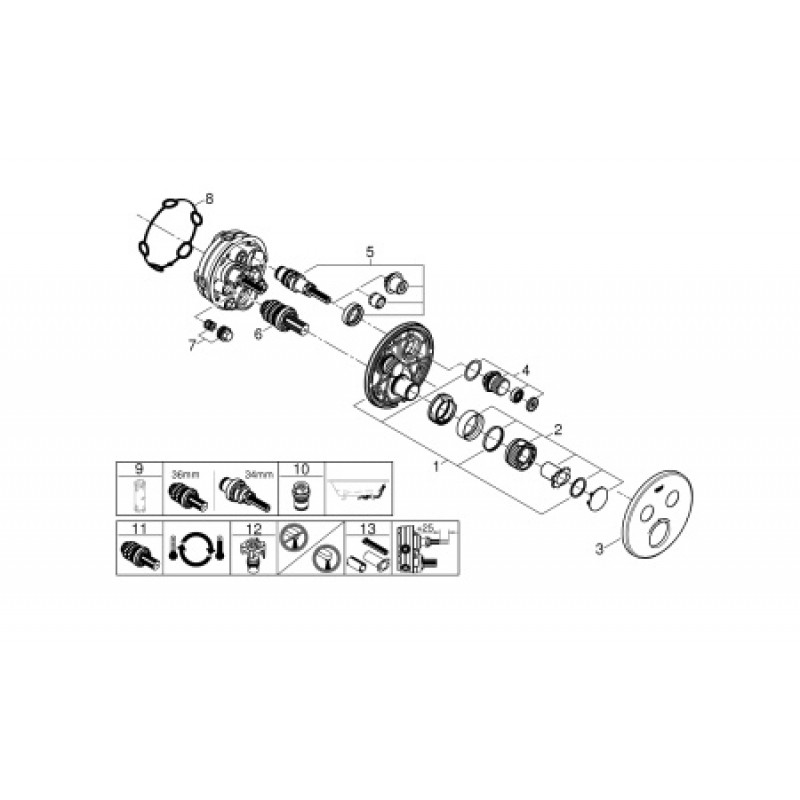 Термостат Grohe Grohtherm SmartControl 29119000