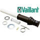 Комплект вертикального проходу через дах Vaillant 60/100 мм (чорний)(конденс)