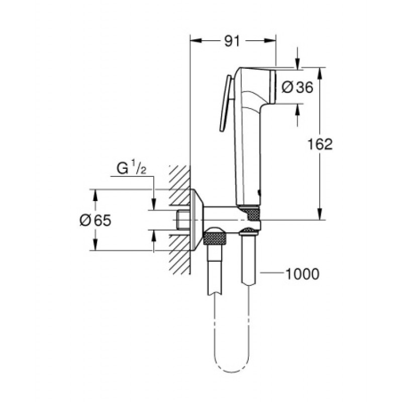 Гигиенический душевой набор Grohe Tempesta-F Trigger Spray 30 26358000