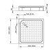 Душевой поддон RADAWAY Rodos C Compact 900х900х165 4K99155-04