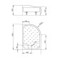 Душевой поддон RADAWAY Korfu E 1000х800х485 4E81400-03R