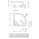 Душовий піддон RADAWAY Indos A 900х900х415 SIA9090-01
