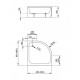 Душовий піддон RADAWAY Samos A 800х800х295 4S88300-03