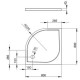 Душевой поддон RADAWAY Delos A 800х800х45 SDA0808-01