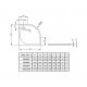 Душовий піддон RADAWAY Delos A 850х850х45 SDA8585-01