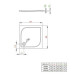Душовий піддон RADAWAY Delos C 900х900х50 SDC0909-01