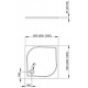 Душовий піддон RADAWAY Delos C 900х900х50 SDC0909-01