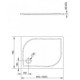 Душевой поддон RADAWAY Delos D 900х750х45 4D97545-03
