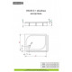 Душевой поддон + фронтовая панель RADAWAY Delos D 800х750х145 4D87514-03L