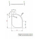 Душовий піддон RADAWAY Delos E 900х800х45 SDE9080-01L