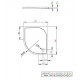 Душовий піддон RADAWAY Delos E 900х800х45 SDE8090-01R