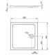 Душовий піддон RADAWAY Doros C 800х800х45 SDRC8080-01