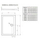 Душовий піддон RADAWAY Doros D 1000х900х50 SDRD1090-01