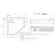 Душевой поддон RADAWAY Doros PT Compact 900х900х115 SDRPTP9090-05