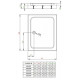 Душевой поддон RADAWAY Laros D Compact 1000х800х170 SLD81017-01
