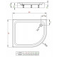 Душовий піддон RADAWAY Laros E Compact 1000х800х170 L SLE81017-01L