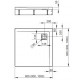 Душевой поддон + ножки RADAWAY Argos 800х800х145 4ACN88-02