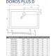 Душевой поддон RADAWAY Doros Plus D 1000х900х40 SDRPD1090-01
