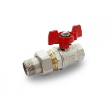 Кран шаровый RUB 3/4" НВ с американкой