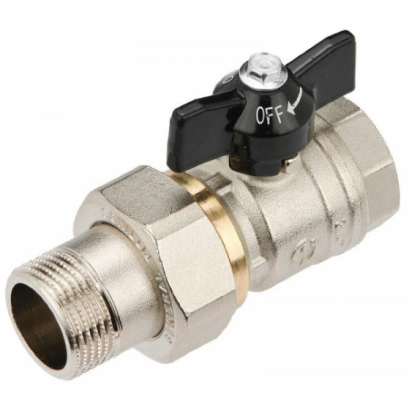 Кран шаровый GF 1/2" НВ с американкой