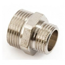 Ниппель General Fittings латунный никелированный 1/2"х3/8" НН 260003N040300H