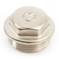 Заглушка General Fittings латунна нікельована 1/2" НР 260040N040000A