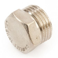 Заглушка General Fittings латунна нікельована 1" НР 260040N100000A