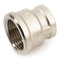 Муфта General Fittings латунна нікельована 1/2"х3/4" ВР 260047N050400A